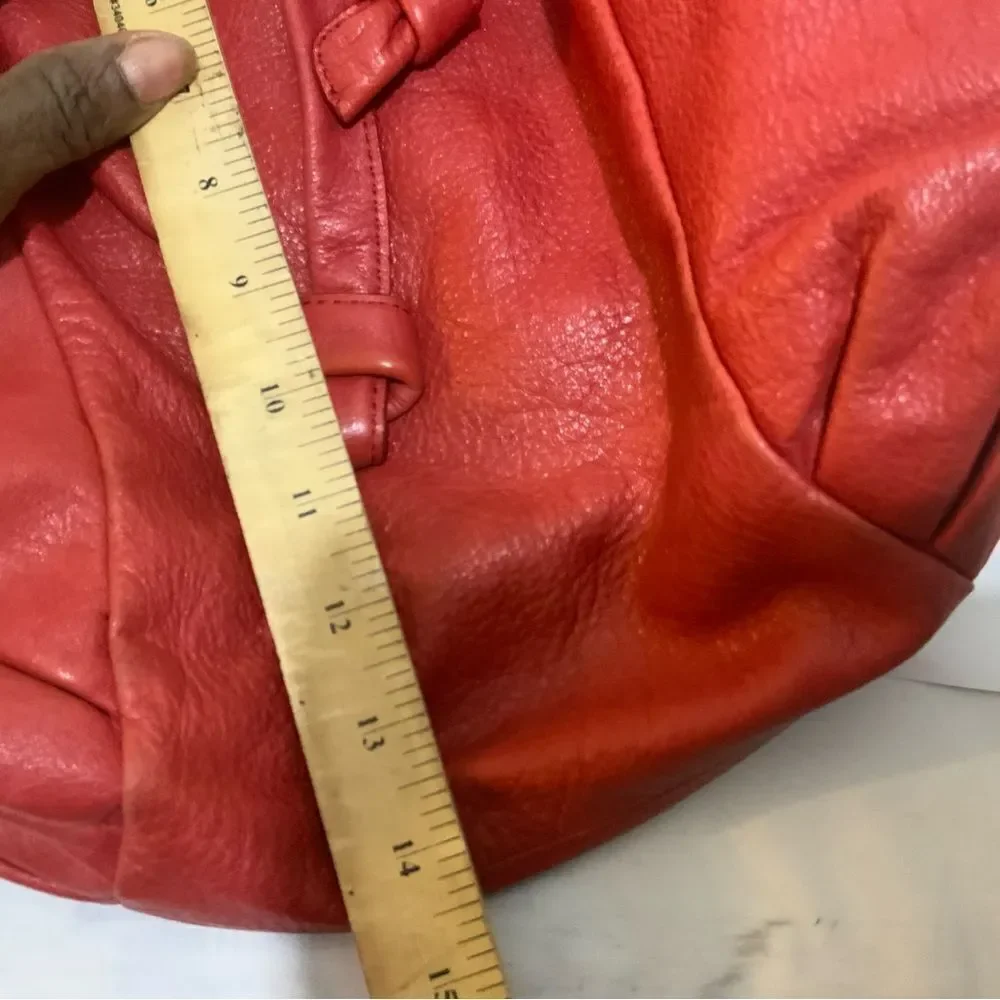 Elliott Lucca drawstring genuine leather bag open top